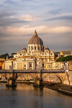 意大利圣彼得大教堂建筑摄影图片